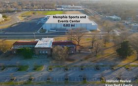 Historic Revival King Bed Liberty Bowl Memphis 893